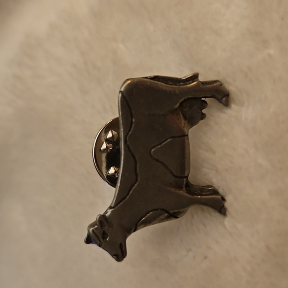 Vintage Metal Horse and Artisan Pewter Vermont Cow Lapel Hat Pins - Picture 5 of 8